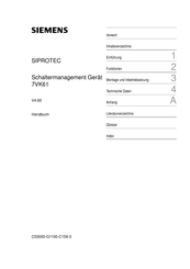 Siemens 7VK61 Handbuch