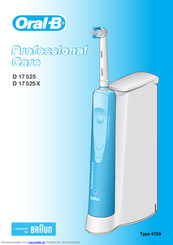 Braun Oral-B Professional Care D 17 525X Gebrauchsanweisung
