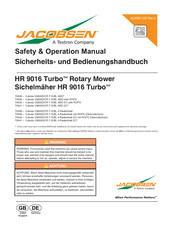 Jacobsen HR 9016 Turbo Bedienungsanleitung
