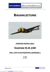 Insider VAMPIRE D.H.100 Anleitung