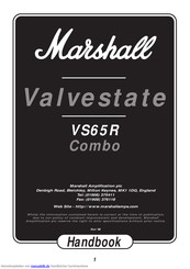 Marshall Amplification Valvestate VS65R Combo Handbuch