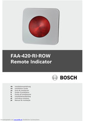 Bosch FAA-420-RI-ROW Installationsanleitung