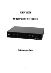 Indexa SDIDVR2008 Bedienungsanleitung