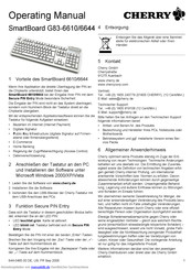 Cherry SmartBoard G83-6610 Kurzanleitung