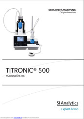 Xylem TITRONIC 500 Gebrauchsanleitung