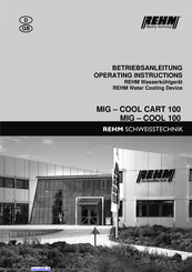 Rehm MIG - COOL 100 Betriebsanleitung