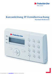 Protection One Standard-Bedienteil Kurzanleitung