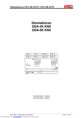 GARO GDA-4K KNX Handbuch