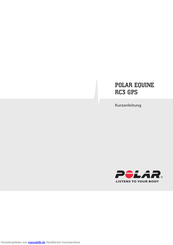 POLAR Equine RC3 GPS Kurzanleitung