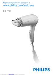 Philips Salon Essential HP4930 Bedienungsanleitung