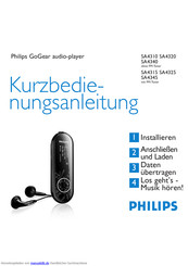 Philips GoGear SA4310 Kurzbedienungsanleitung