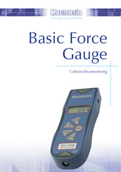 Mecmesin Basic Force Gauge BFG 10 Gebrauchsanweisung