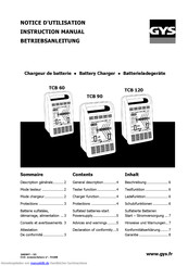 GYS TCB 120 Betriebsanleitung