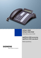 Siemens optiPoint 400 standard Bedienungsanleitung