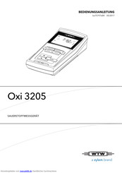 wtw Oxi 3205 Bedienungsanleitung