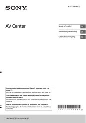 Sony XAV-V630BT Bedienungsanleitung