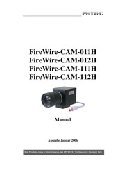 Phytec FireWire-CAM-111H Anleitung