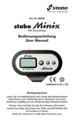 stabo Minix Bedienungsanleitung