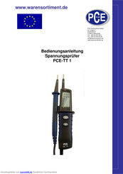 PCE Instruments TT 1 Bedienungsanleitung