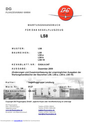 DG Flugzeugbau LS8-b Wartungshandbuch