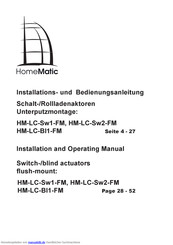 HomeMatic HM-LC-Sw1-FM, HM-LC-Sw2-FM Installations- Und Bedienungsanleitung