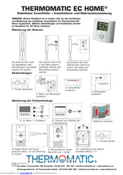 Termoventiler AB Thermomatic EC Home Installations- Und Gebrauchsanweisung