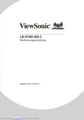 ViewSonic LB-STND-005-3 Bedienungsanleitung