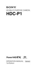 Sony HDC-P1 Handbuch