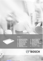 Bosch ppw4 1 Gebrauchsanleitung