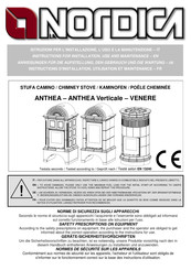 Nordica ANTHEA Verticale Anweisungen Für Aufstellung, Gebrauch, Wartung