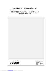 Bosch UGM 2020 Installationshandbuch