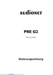 Audionet PRE G2 Referenzhandbuch