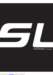 Yamaha YAMAHA StVZO Bedienungsanleitung