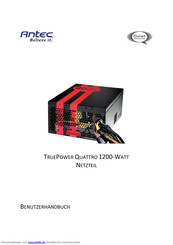 Antec TRUEPOWER QUATTRO 1200-WATT Benutzerhandbuch