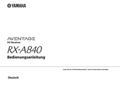 Yamaha RX-A840 Bedienungsanleitung