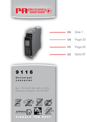PR electronics 9116 Bedienungsanleitung