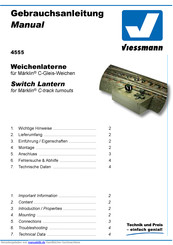 Viessmann 4555 Gebrauchsanleitung