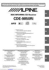 Alpine CDE-9850Ri Handbuch