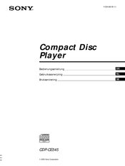 Sony CDP-CE545 Bedienungsanleitung