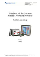 Wachendorff WWPSE100 Installationsanleitung