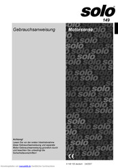 Solo 149 Gebrauchsanweisung