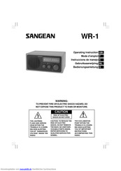 Sangean WR-1 Bedienungsanleitung