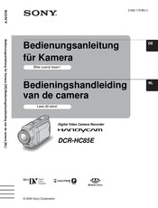 Sony Handycam DCR-HC85E Bedienungsanleitung