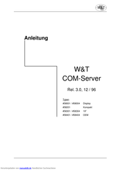 W&T Electronics COM-Servers 58004 Bedienungsanleitung