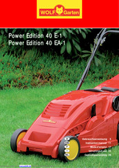 Wolf Power Edition 40 EA-1 Gebrauchsanweisung