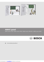 Bosch AMAX panel Serie Betriebsanleitung