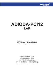 Wasco ADIODA-PCI12LAP Handbuch