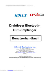 HOLUX GPSlim240 Benutzerhandbuch