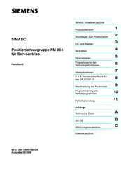 Siemens Simatic FM 354 Handbuch