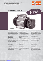 BUSCH Seco SV1005 D Handbuch